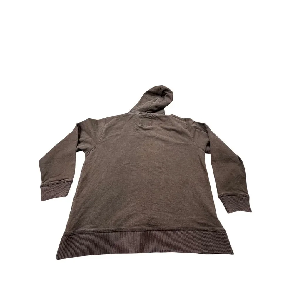 Old Navy Surplus Riverside Mens XL Brown Athletic Varsity Hoodie Thrashed Preppy - Picture 2 of 10